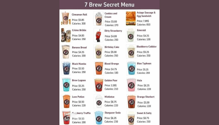 7brew secret menu